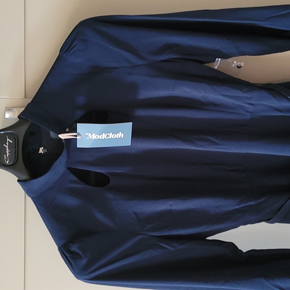 NWT Modcloth Navy Dress. SZ 8 - Picture 1 of 13